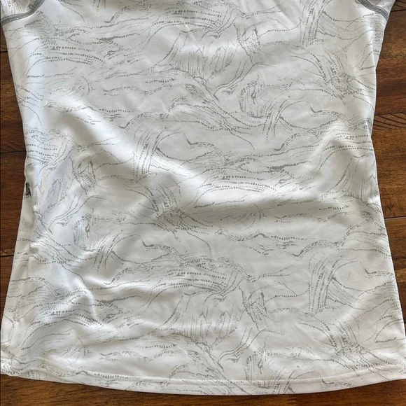 Patagonia Sunshade Pullover Hoody long sleeve size Small green white - Picture 9 of 14